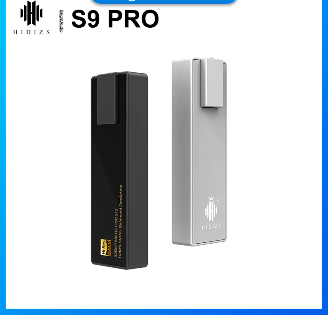 

Hidizs S9 PRO ES9038Q2M Balanced Mini USB DAC AMP Headphone Amplifier DSD512 PCM 768kHz 2.5/3.5mm Output 200Mw Decoder S9PRO