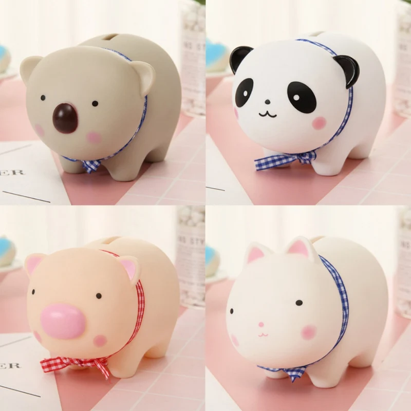 Милые Мультяшные животные копилка винил ПВХ Копилка портативный панда Медведь
