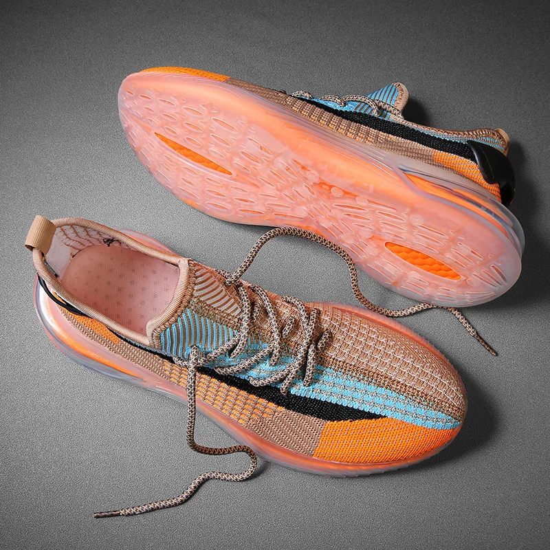 SUROM Breathable Sneakers Men Outdoor Non-slip Casual Shoes 2020 Autumn New Fashion Lightweight Footwear Male Adult | Обувь