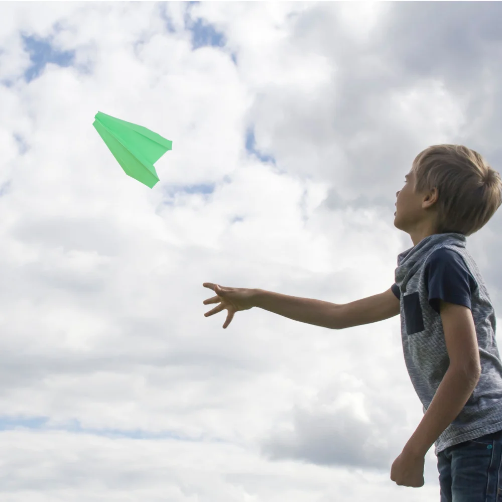 

100Pcs Plane Origami Kindergarten Kids Origami Toys Interactive Plaything