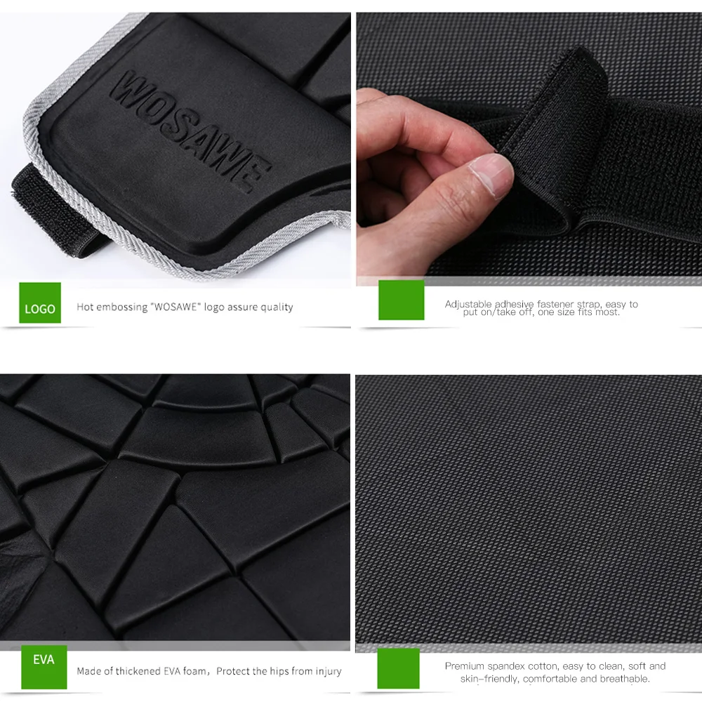 EVA Paded Hip Butt Protection короткие штаны регулируемые ударные шорты защитное снаряжение