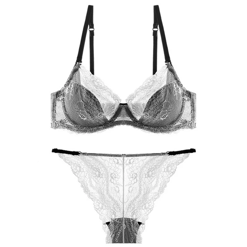 Bra Set Lingerie thin Lace Underwear Set Sexy High quality Panties For Women underwear