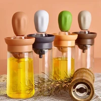 2 in 1 olive oil dispenser bottle with brushdropper measuring oil dispenser bottlefor cookfrybakingbbq