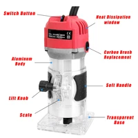 moyotec 800w 33000rpm trimming machine machine electric tools carving machine wood router woodworking tools