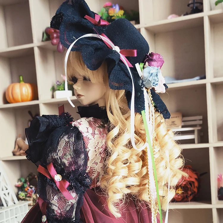 1/4 1/3 BJD платье в западном стиле+ шляпа набор аксессуары для кукол для BJD/SD MSD SD13, не включает в себя куклы, обувь, парик и другие E2693