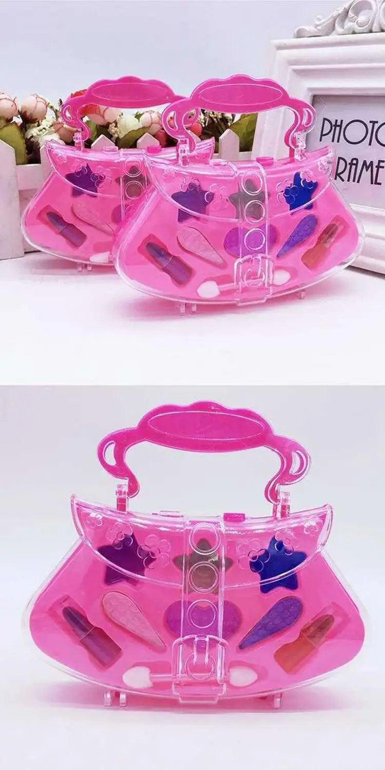 

1PC Fashion Princess Child Makeup Set Girl Performance Cosmetics Bag Eyeshadow Makeup Toys Pretend Play Cosmetic Sets