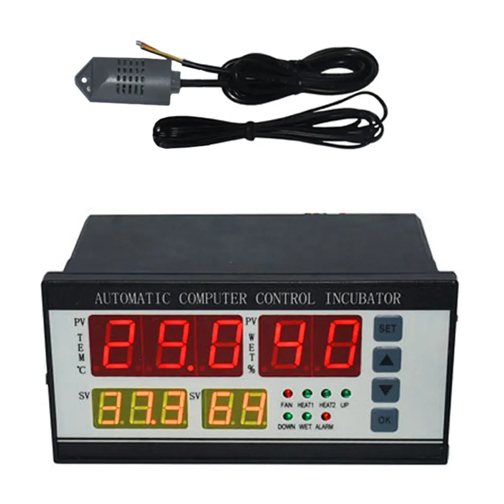 

Цифровой регулятор температуры и влажности, высокоточный автоматический блок управления яичными инкубаторами