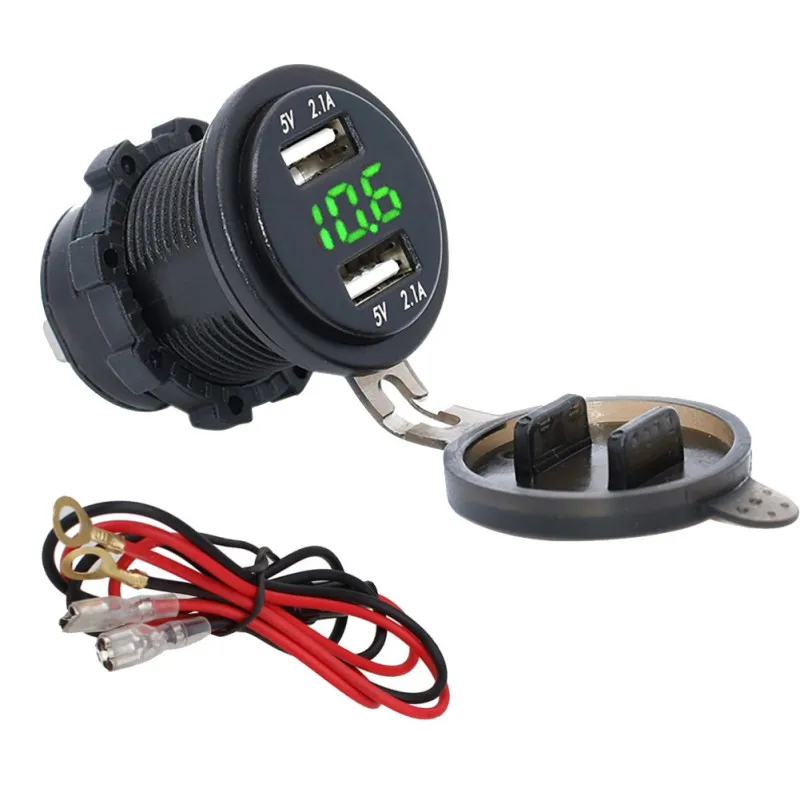 Зарядное устройство для мотоцикла с двумя USB портами Модифицированная проводка