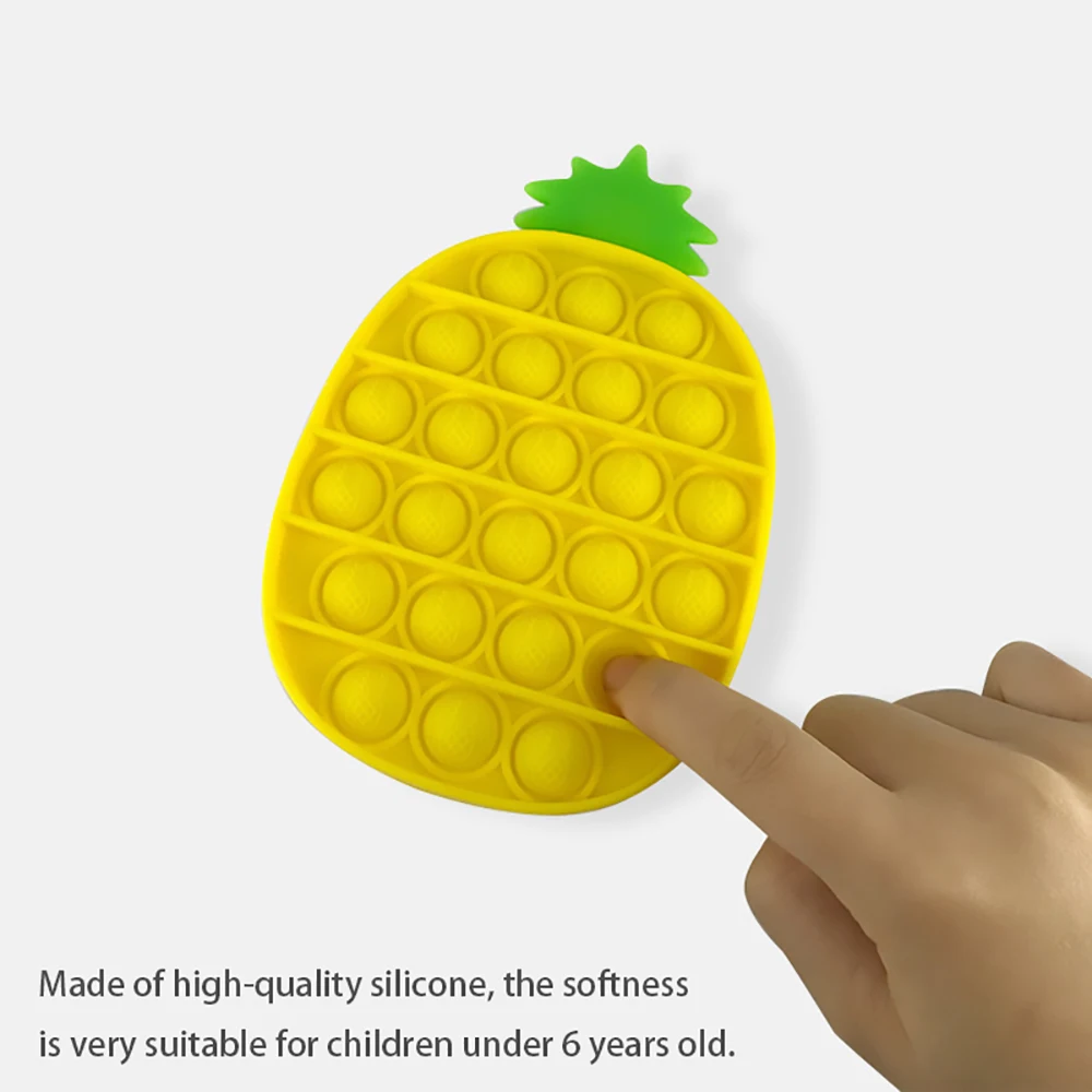 

2021 New Fidget Toys Bubble Silicone Toy Dinosaur Octopus Strawberry Ice Cream Stress Relief Sensory Toy For Kids Adult