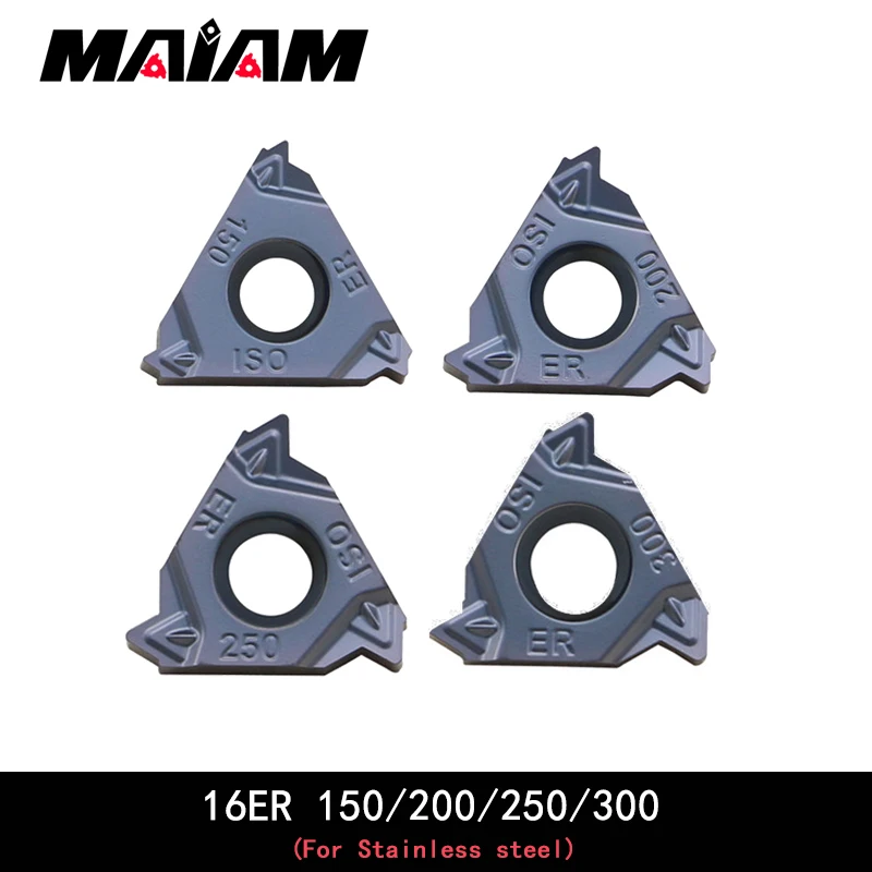 Высококачественные резьбовые вставки 16ER iso 150 200 250 300 cnc токарный инструмент