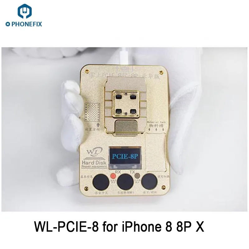 WL программатор флеш памяти PCIE NAND для iPhone 8 P X инструмент ремонта ошибок SN HDD