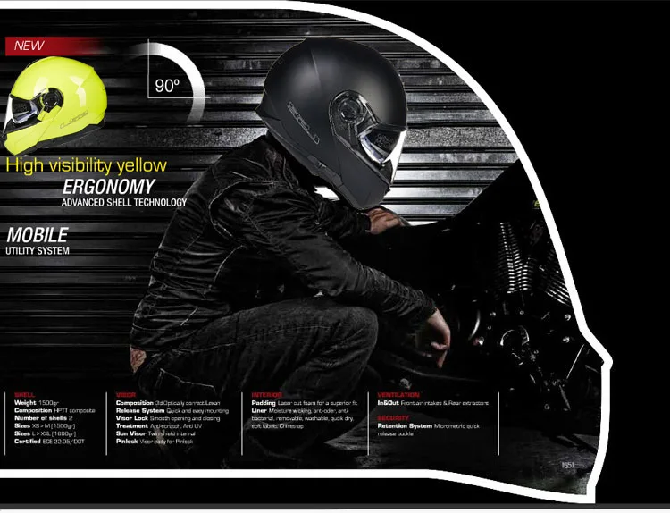 LS2 FF325 стробоскопический флип-ап мотоциклетный шлем модульный CIVIK ZONE capacete LS2 шлем мотоциклетный шлем