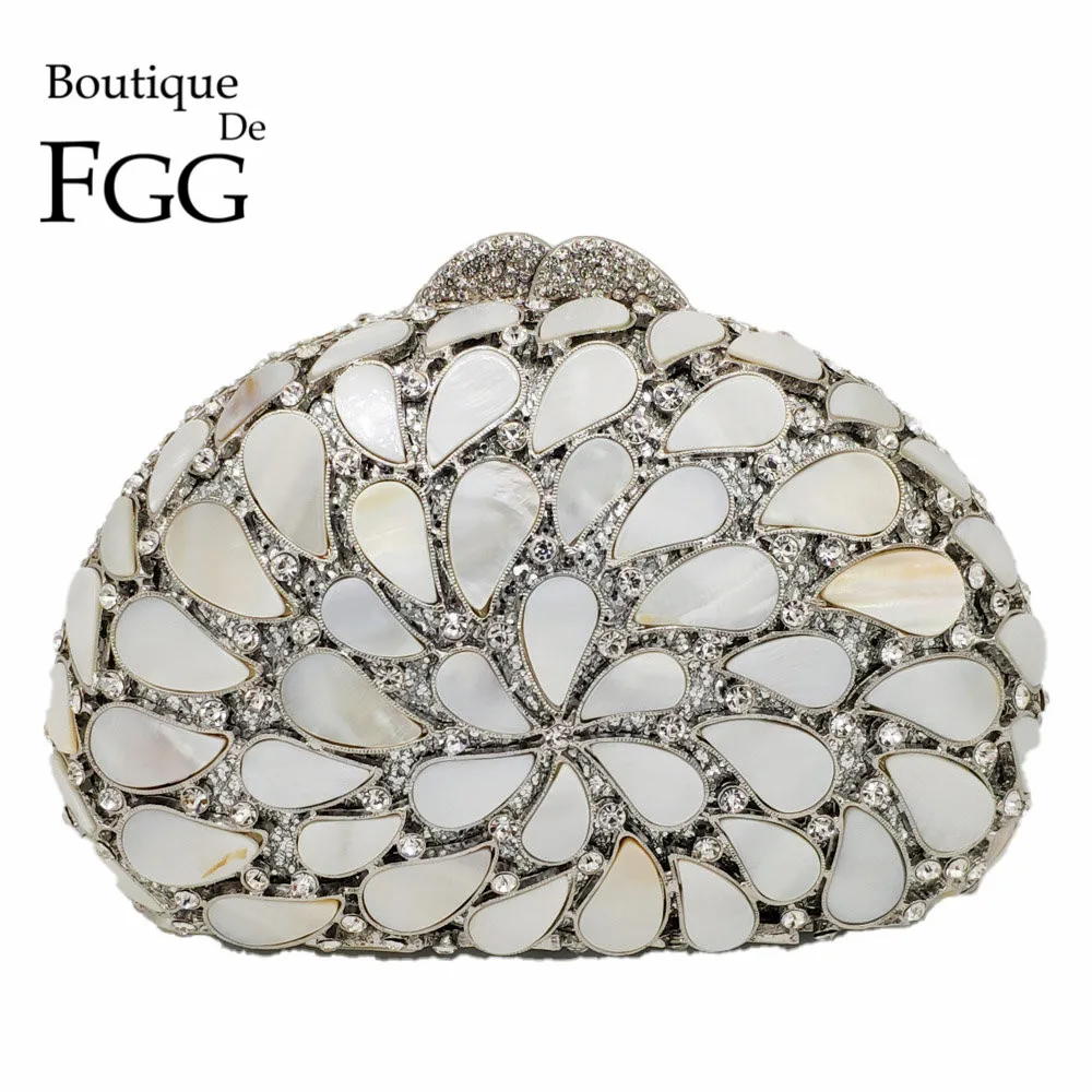 Женские вечерние сумки Boutique De FGG жесткий чехол с натуральным корпусом клатчи