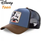 Бейсболка для подростков, фирменная летняя бейсболка Disney с изображением Микки Мауса, женская, мужская, сетчатая бейсболка, большая детская бейсболка с изображением героев мультфильмов, Прямая поставка