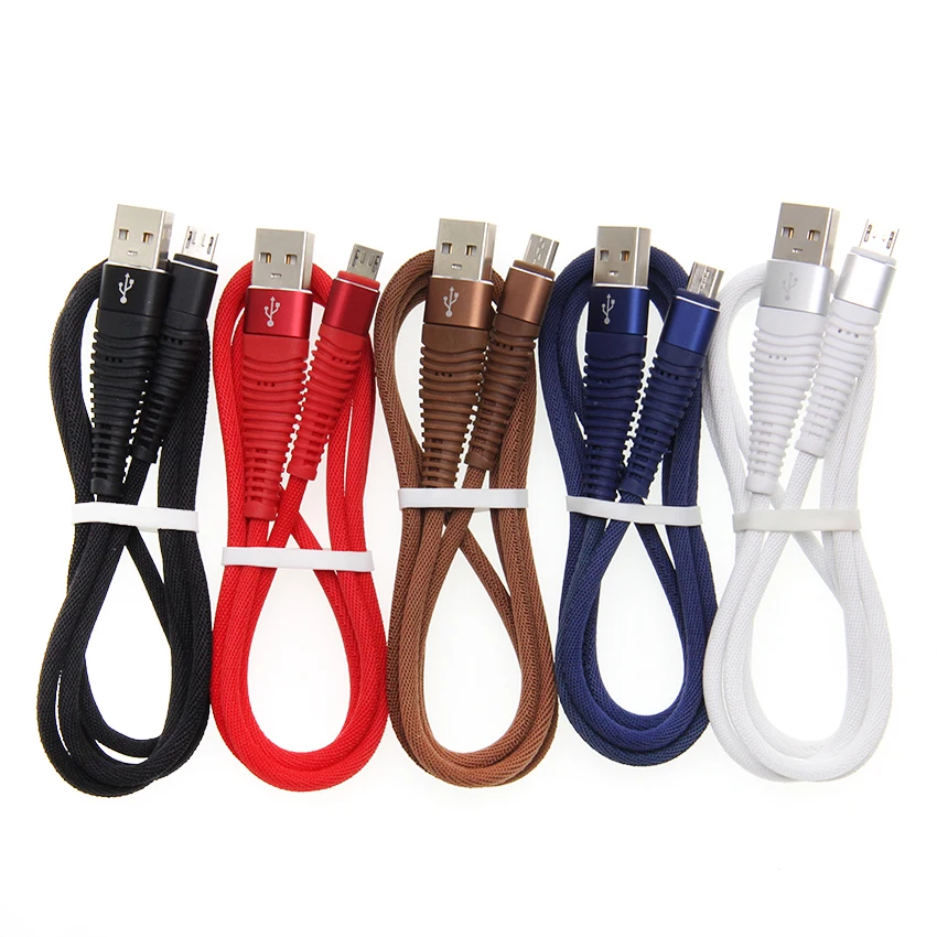 Кабель Micro USB 100 шт./лот 1 м 2 А быстрая Синхронизация данных зарядное устройство для