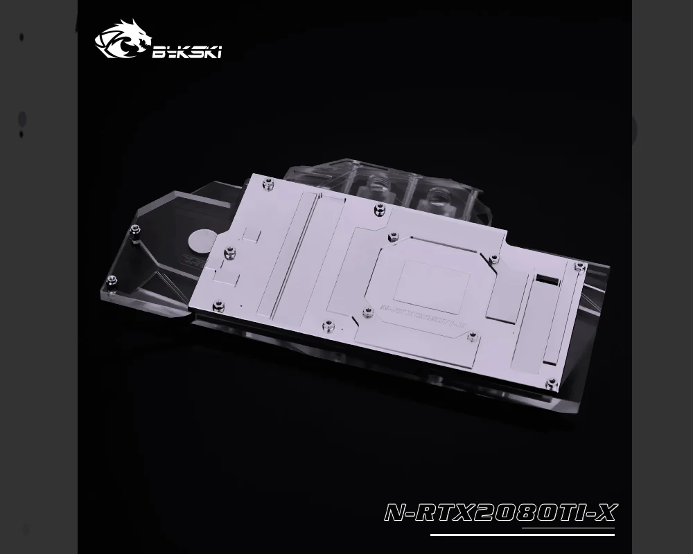 Bykski N-RTX2080TI-X, полное покрытие видеокарты блок водяного охлаждения, эксклюзивная объединительная плата для Nvida founator Edition RTX2080/2080Ti
