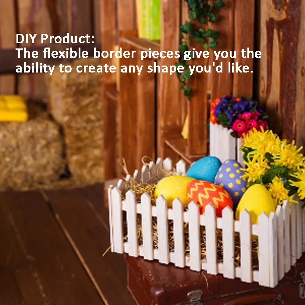 Двойное ограждение из белого ПВХ для сада|Ограждение шпалеры и ворота| |