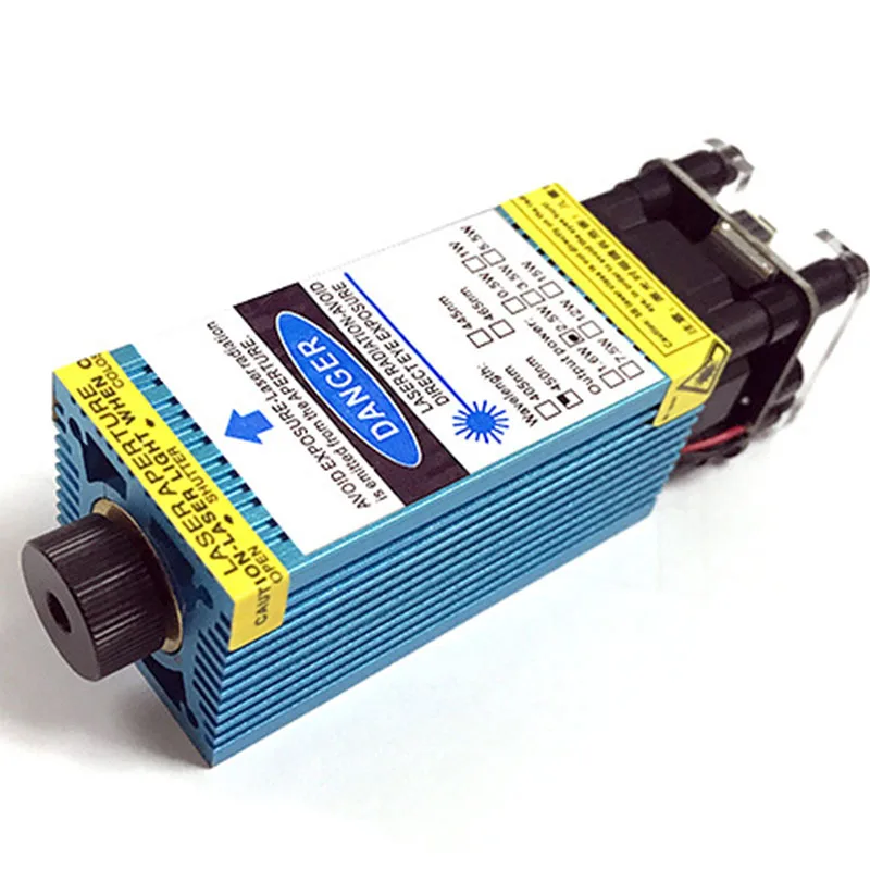 Гравировальный станок с сине фиолетовым лазерным модулем мощностью 2500 мвт