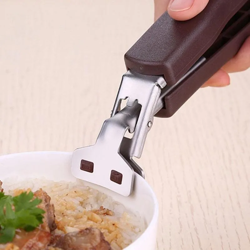 

Hot Dish Clamp Bowl Holder Clip Hot Dish Plate Bowl Kitchen Tongs Silicone Pan Clip 1PC Pot Handle Retriever Gripper Tool H2U7