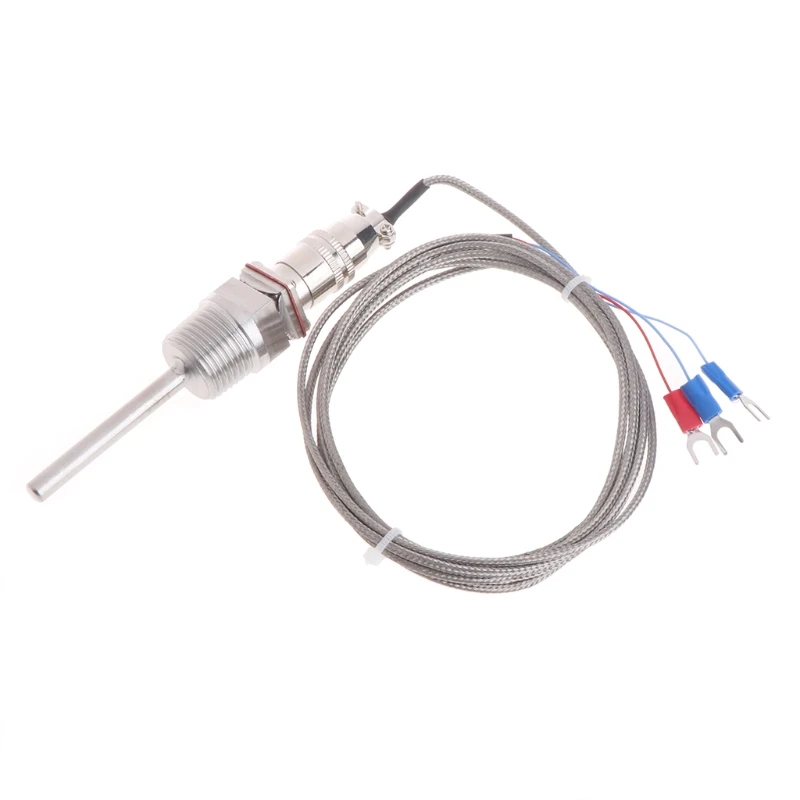 

Датчик Температуры RTD Pt100 L 5 см 1/2 дюйма NPT Thread со съемным разъемом