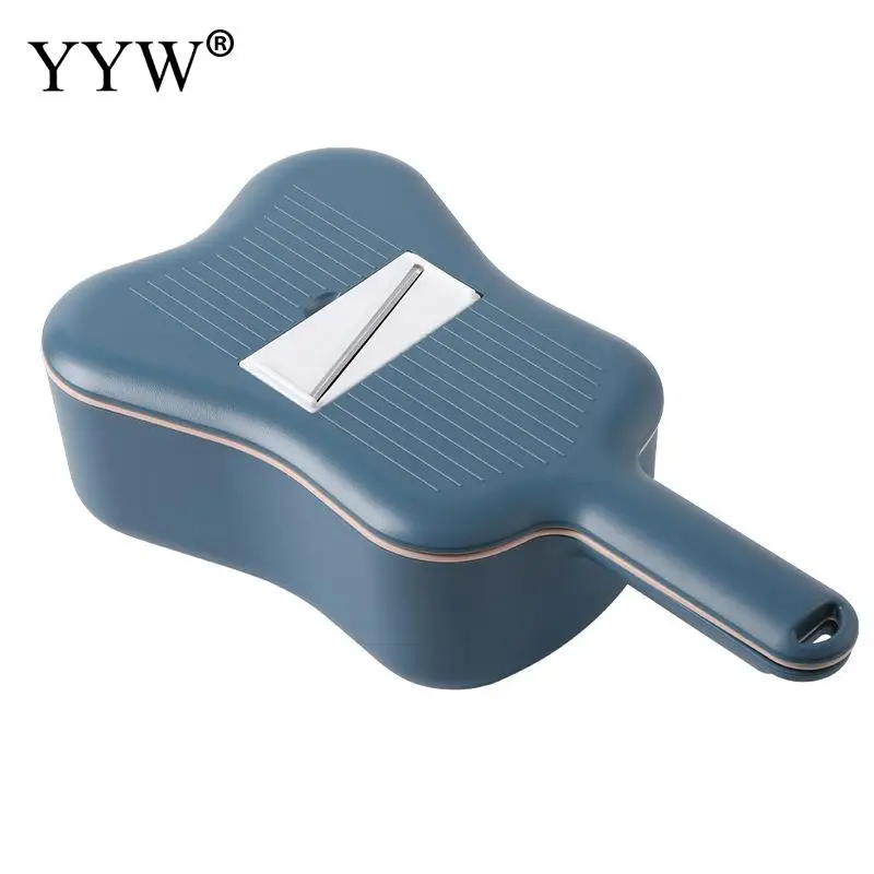 

Contrasting Color Cutter 6-Blade Shape Multifunctional Drain Basket Shredded And Sliced Silk Flower Strips Vegetable Shredder