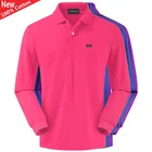 Высокое качество, осень 2020, 100% хлопок, мужские рубашки поло с длинным рукавом, повседневные Брендовые мужские рубашки поло, модные мужские топы с отворотом, XS-4XL