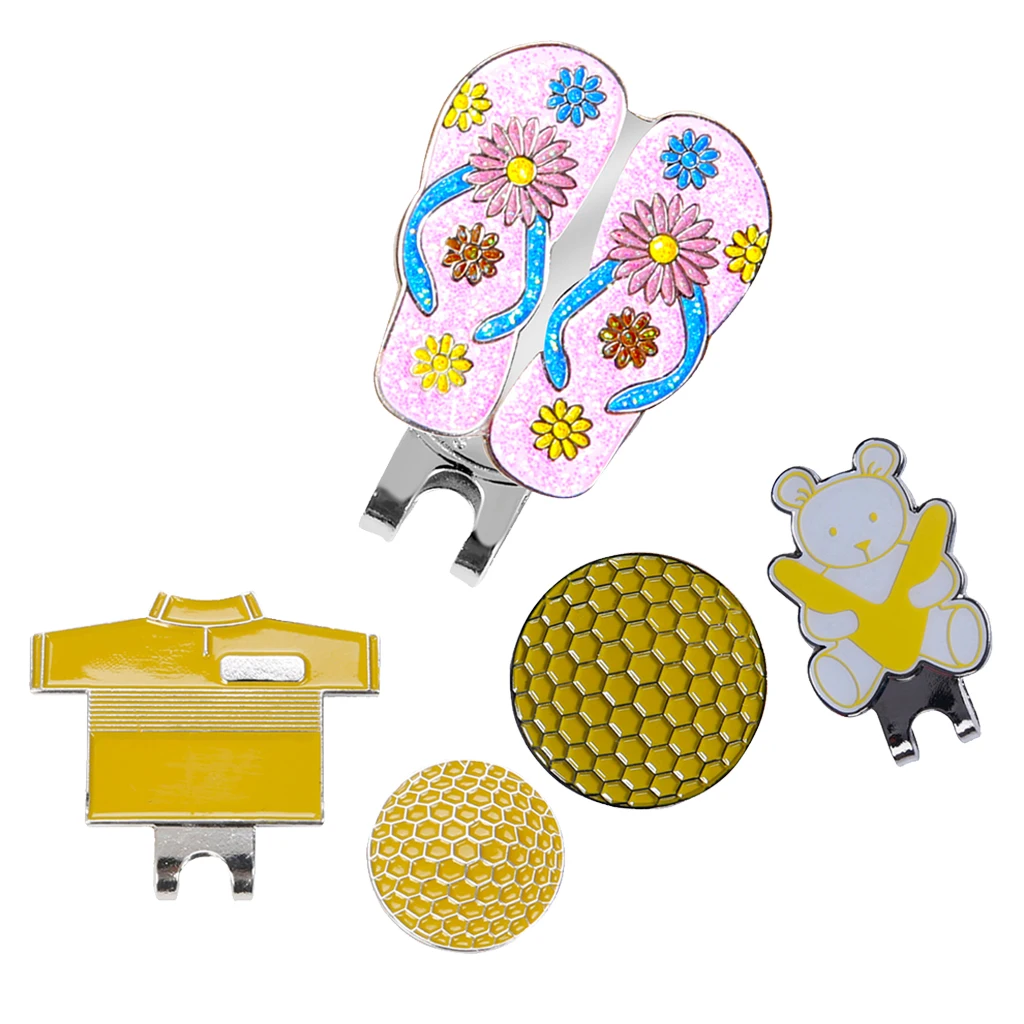 3 шт. зажимы для шляп гольфа со съемным магнитным мячом (дизайн рубашки и стиль