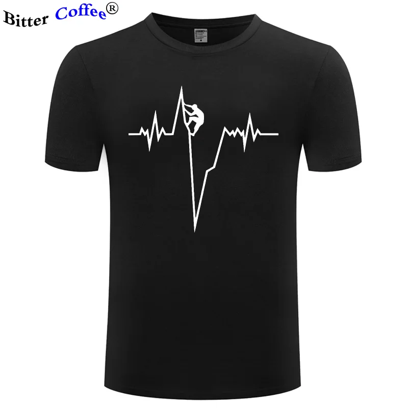 

Summer Hot Sale Style Mens T Shirts Pulse Climber Born To Climb Evolution Funny Printing T-shirt Men Causal Short Sleeve Tops