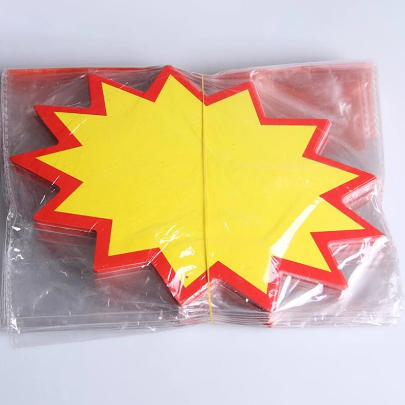 

200 Pieces of 13x17cm Blank Retail Sales Signs, Sales Price Tags Are Suitable for Shops, Commercial