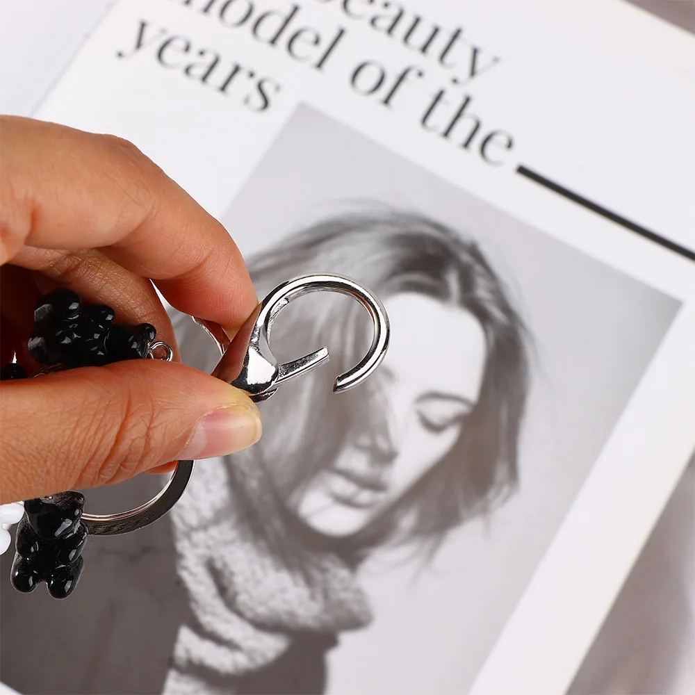 1 шт. брелок для ключей с медведем из резины | Украшения и аксессуары