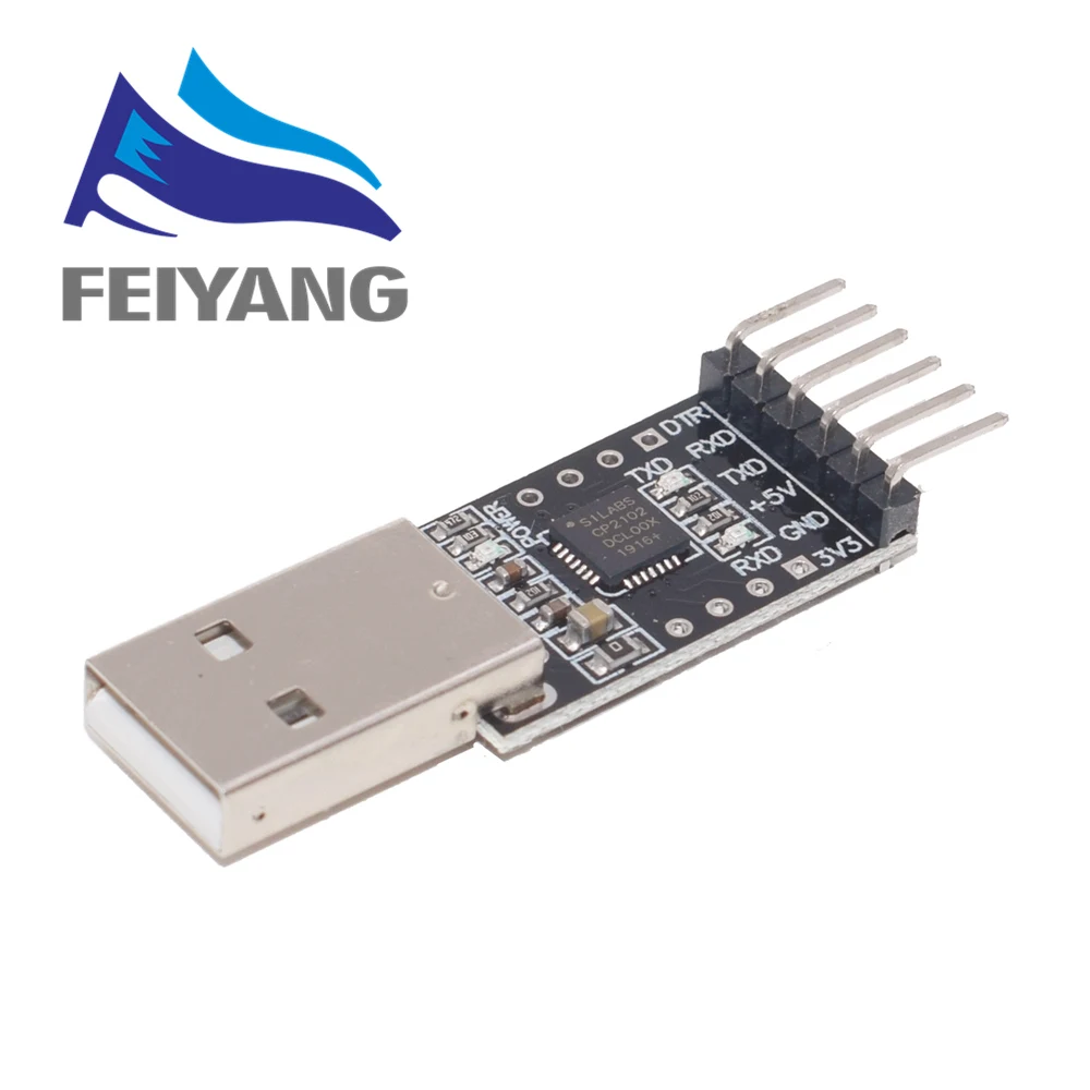 10 шт. серийный преобразователь CP2102 USB 2 0 в TTL UART модуль 6 контактов замена STC