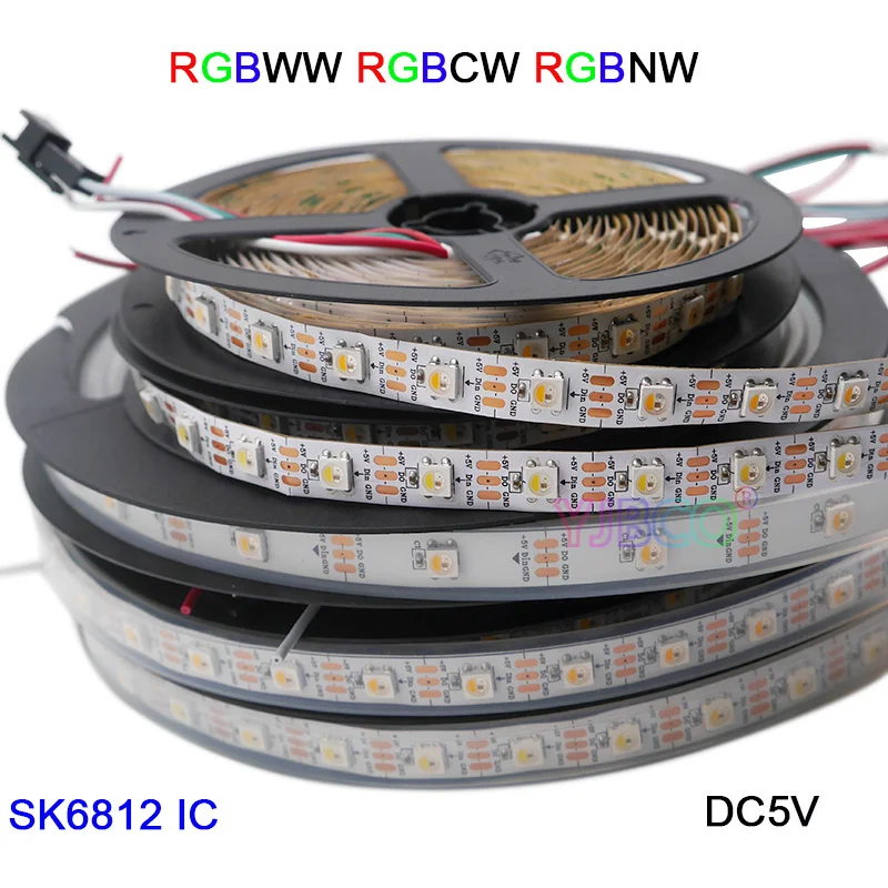 Умная светодиодная ленсветильник SK6812 1 м/3 м/5 м 4 цвета в RGBW + NW/CW/WWIP30/IP6730/60/144