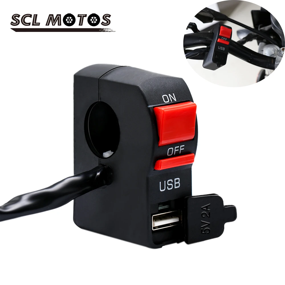 SCL MOTOS 22 мм 7/8 &quotУниверсальный мотоциклетный светильник на руль переключатель