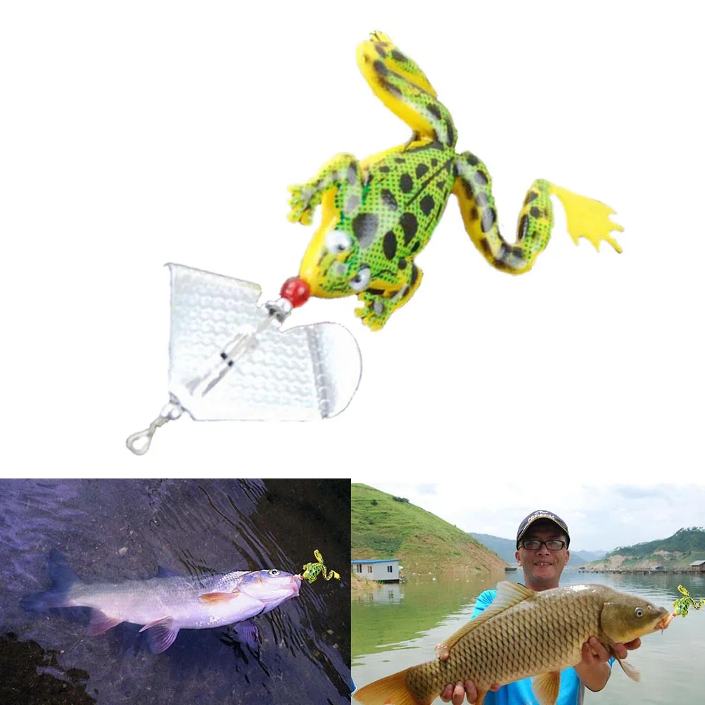 1 шт 15 г резиновая лягушка Форма мягкие приманки для ловли рыбы басовая рукоятка