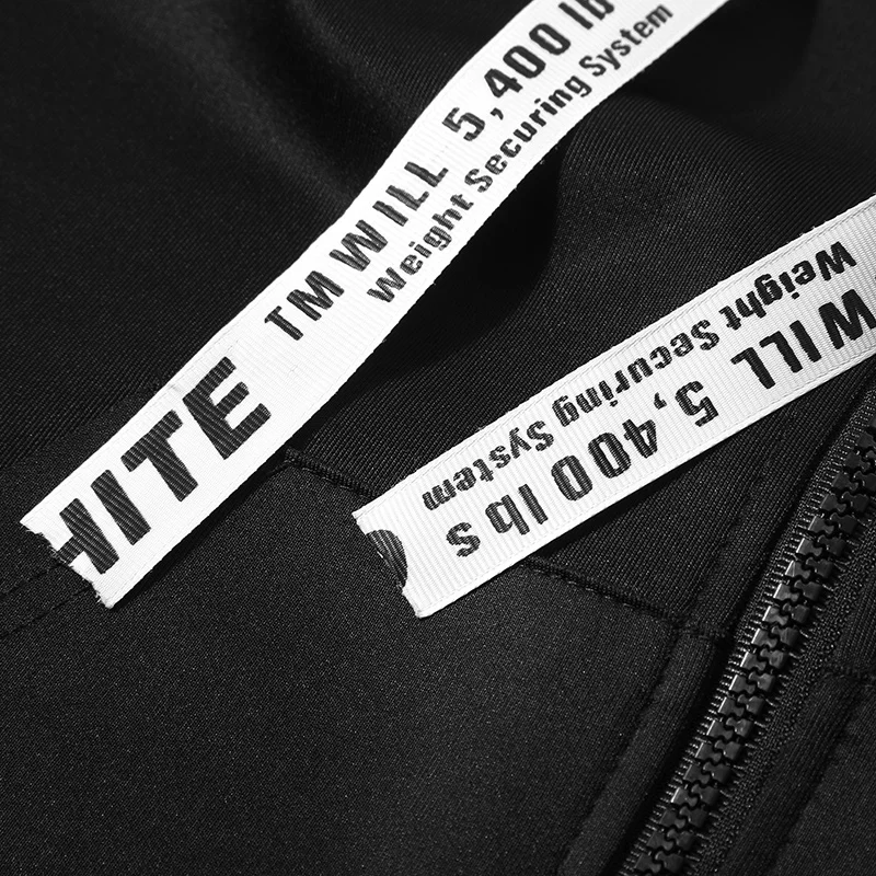 Мужская толстовка с капюшоном спортивный костюм черная в стиле хип-хоп мужская