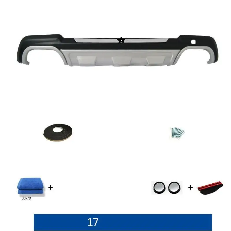 Personalized Modification Decoration Mouldings Automobile Rear Diffuser Front Lip Tunning Car Styling Bumper 17 FOR Kia Seltos | Автомобили