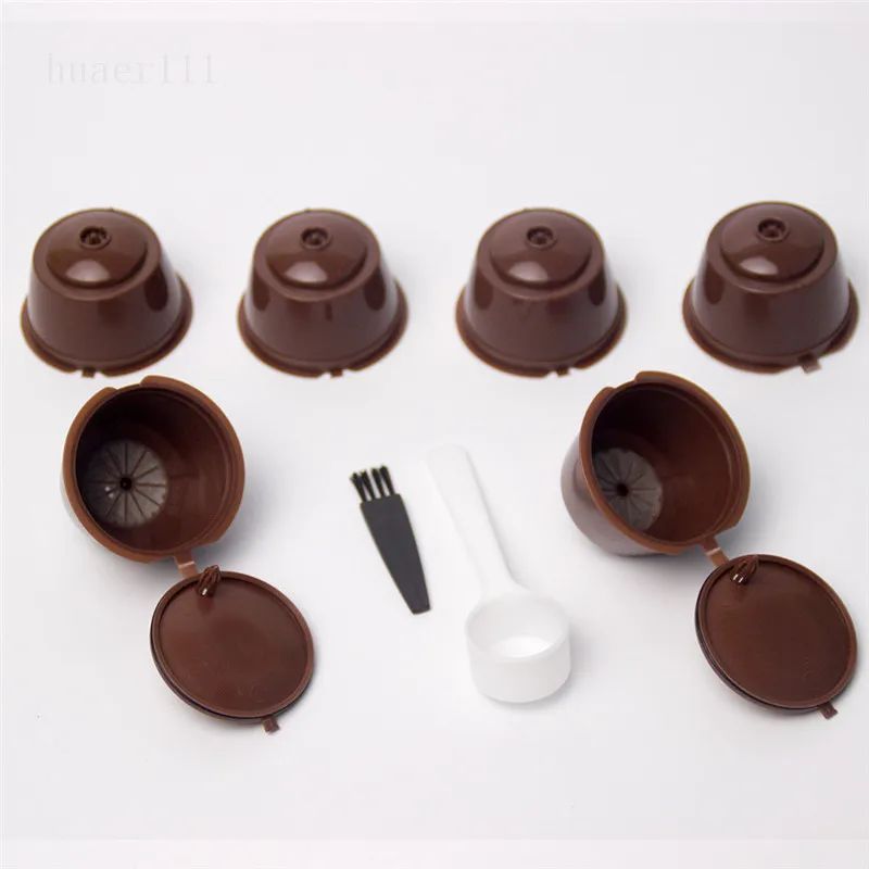 2Pcs Reusable Refillable Capsules Pods for Nescafe Capsula Dolce Gusto Machines Maker Nespresso Coffee Capsule Pod Cup Cafeteira | Дом и сад