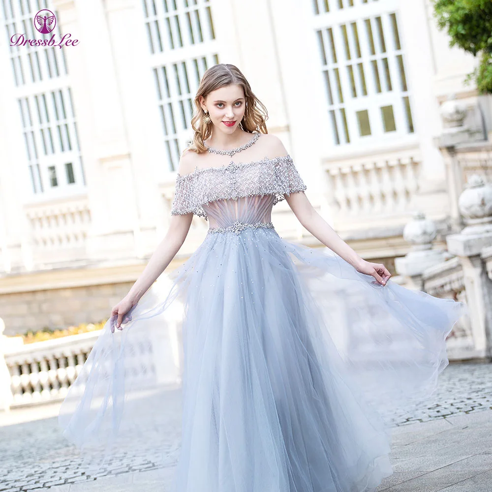 Молодежное платье для выпускного вечера 2020 вечернее с кристаллами и бисером