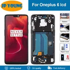 ЖК-дисплей AMOLED 6,28 дюйма для Oneplus 6, ЖК-дисплей с сенсорным экраном и дигитайзером в сборе, замена для One Plus 6 1 + 6 с рамкой