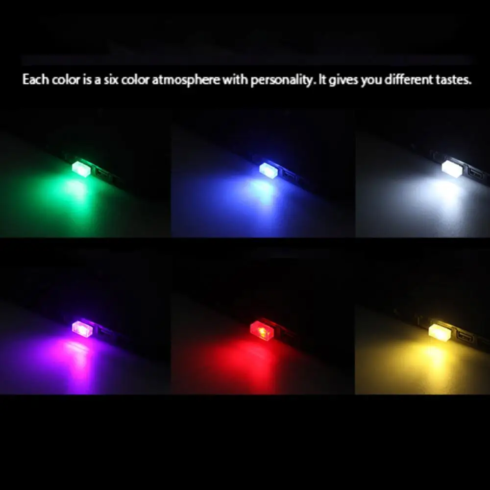 

Mini USB LED Car Home Cinema Auto Interior Light Neon Ambient Lamp