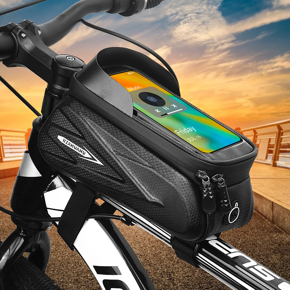 

Rainproof Touch Screen Waterproof Bicycle Bag Mountain Road Bike Eva Hard Shell Phone Phone Holder Cycling Pannier Pouch