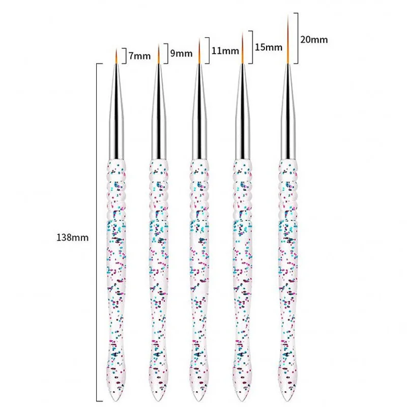 5 шт. акриловая ручка для дизайна ногтей | Красота и здоровье