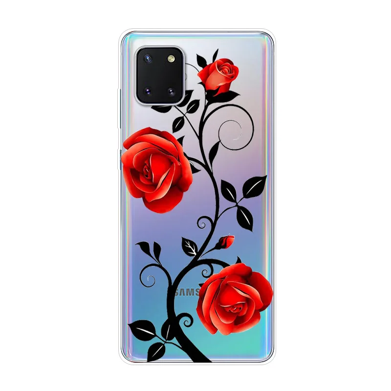 For Samsung Galaxy Note10 Lite Case TPU Silicone Soft Cartoon Clear Case for Samsung Note 10 Lite S10 Lite 2020 Transparent Case