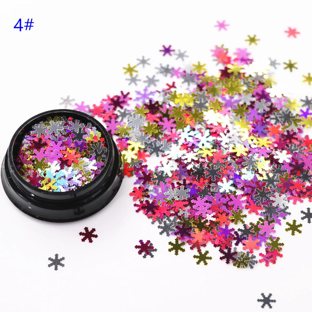 Новинка 2019 лидер продаж Рождественский маникюр симфония снежинка блестки