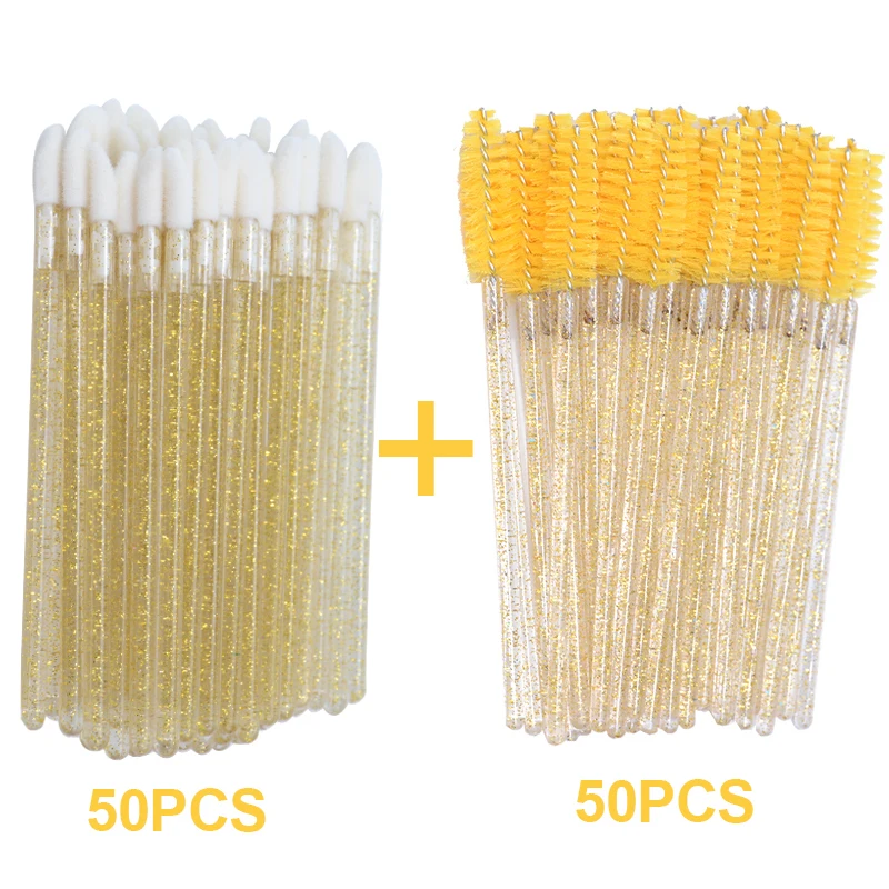 100 шт. одноразовые Микро Кисти для губ палочки туши ресниц 2 в 1 распродажа