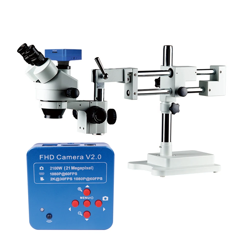 

Professional 7-45xTrinocular Stereo Microscope and Camera usb stereoscopic microscope training academic stereoscopic microscope