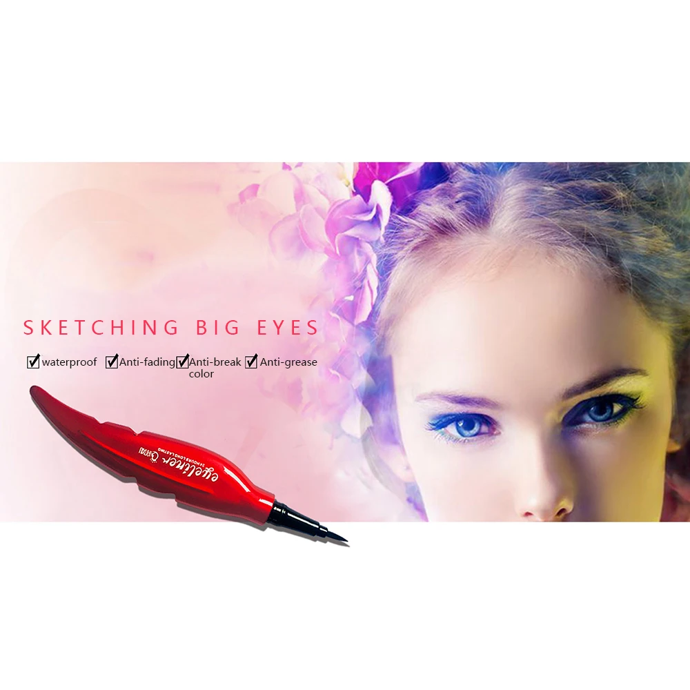 Manooby цветная подводка для глаз модная черная Водостойкая Подводка жидкая