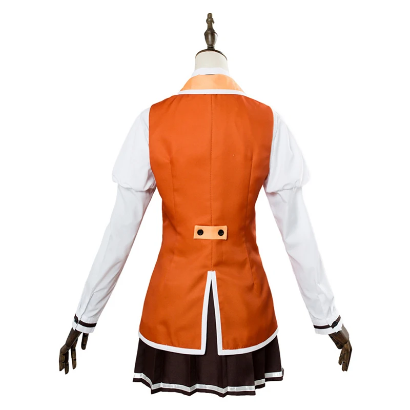 Anime Comic Katana Maidens Toji no Miko Cosplay Costumes Kohagura Eren Costume School Uniforms Clothes Orange Dresses | Тематическая