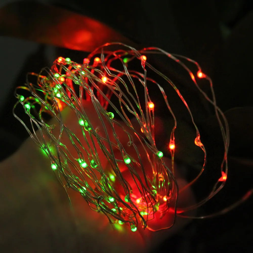 저렴한 태양광 구리 조명 스트링 태양광 크리스마스 라이트, 지상 정원 야외 조명 10 미터 100 라이트