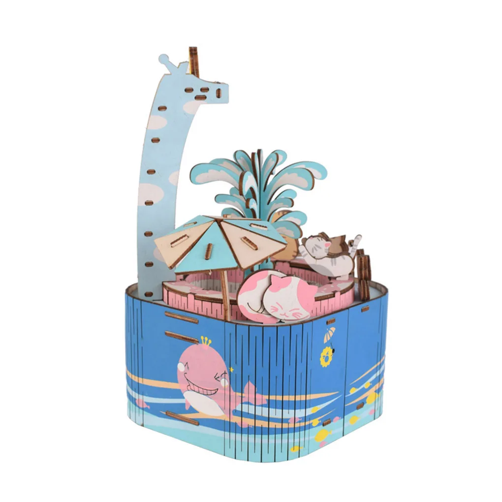 Музыкальная шкатулка сделай сам с интересными животными моделирование дома